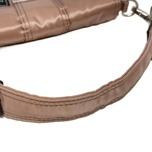 Auth FENDI - 7AS138 Pink Leather Nylon Handbag - Picture 13 of 15